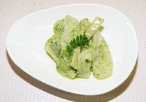 ウドとこんにゃくの木の芽あえ