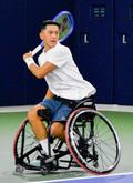 車いすテニス、小田が練習公開
