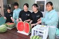 四角いスイカ２５年は甘く　入善高農業科が挑戦３年、糖度も上々