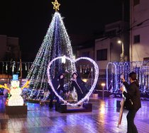 高岡の冬の夜彩る　市中心商店街でイルミネーション