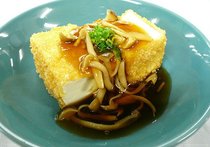 変わり揚げ出し豆腐きのこあんかけ