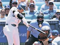 ＜プレーバック大谷翔平＞３<br />４月２１日／松井秀抜く「特別な一本」　通算１７６号、日本勢最多