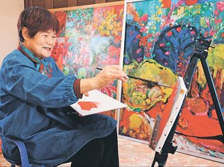 ＜宝物は何ですか？＞５<br />富山市・谷井佳代子さん（７５）の「赤色の絵の具」