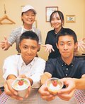 小矢部市特産のサトイモで滑らかプリン　石動高生４人考案、道の駅で５日販売