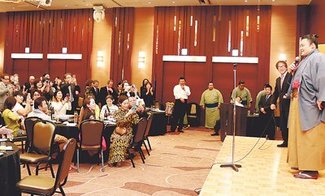 200人、朝乃山の活躍たたえる　高砂部屋祝賀会