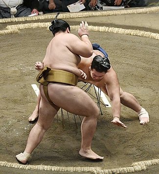 朝乃山、輝に敗れ初黒星　秋場所４日目