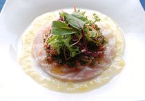 マダイのティエド　レモンソース