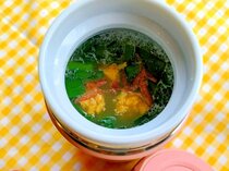 ニラと卵のミモザ春スープ〜スープジャーで春のお弁当〜【休日のレシピ(140)】