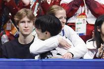 コストナーさんが選手にエール