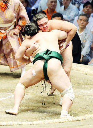 朝乃山、佐田の海破り７勝８敗　名古屋場所千秋楽
