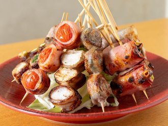 彩り豊かな、映える野菜串が人気！【富山の焼き鳥特集：４】