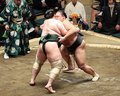 朝乃山３連勝　大相撲初場所３日目