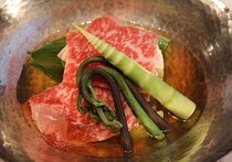 牛肉の山の幸鍋