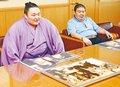 「自分の相撲取る」　朝乃山が来社、来場所へ決意