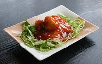 白身魚の甘酢あんかけ