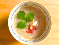 疲れた体にほっこりやさしい♡ささみれんこん中華粥【休日のレシピ (118) 】