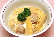 タケノコとハマグリの卵とじ