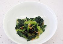 小松菜と桜エビのごま風味あえ