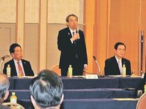 不適切党員登録の田畑氏へ批判噴出　自民県連支部長会議、出席者「進退検討を」