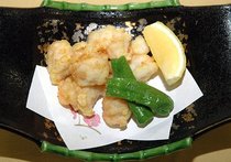 ミズダコの空揚げ　カレー風味