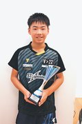 卓球・柴田さん（福光東部小６）国際大会Ｖ　Ｕ１３の日本代表「決勝逆転勝ち　うれしい」