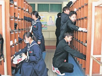 ＜学びや合言葉＞富山市山室中学校<br />生徒会活動の輪を広げ、山中生全体で取り組もう