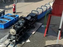 富山市熊野地区で、機関車体験🚂