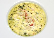 白菜とバジルのクリームスープ