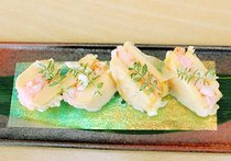 エビタケノコはさみ揚げ