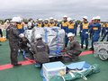 通信復旧へ機材積み込み　伏木海保・６事業者、災害時備え輸送訓練