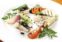 スズキと冬野菜のグリル