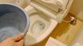 バケツでトイレ流してみた【動画あり】