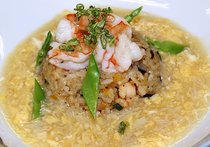 エビチャーハン　エビだしあんかけ
