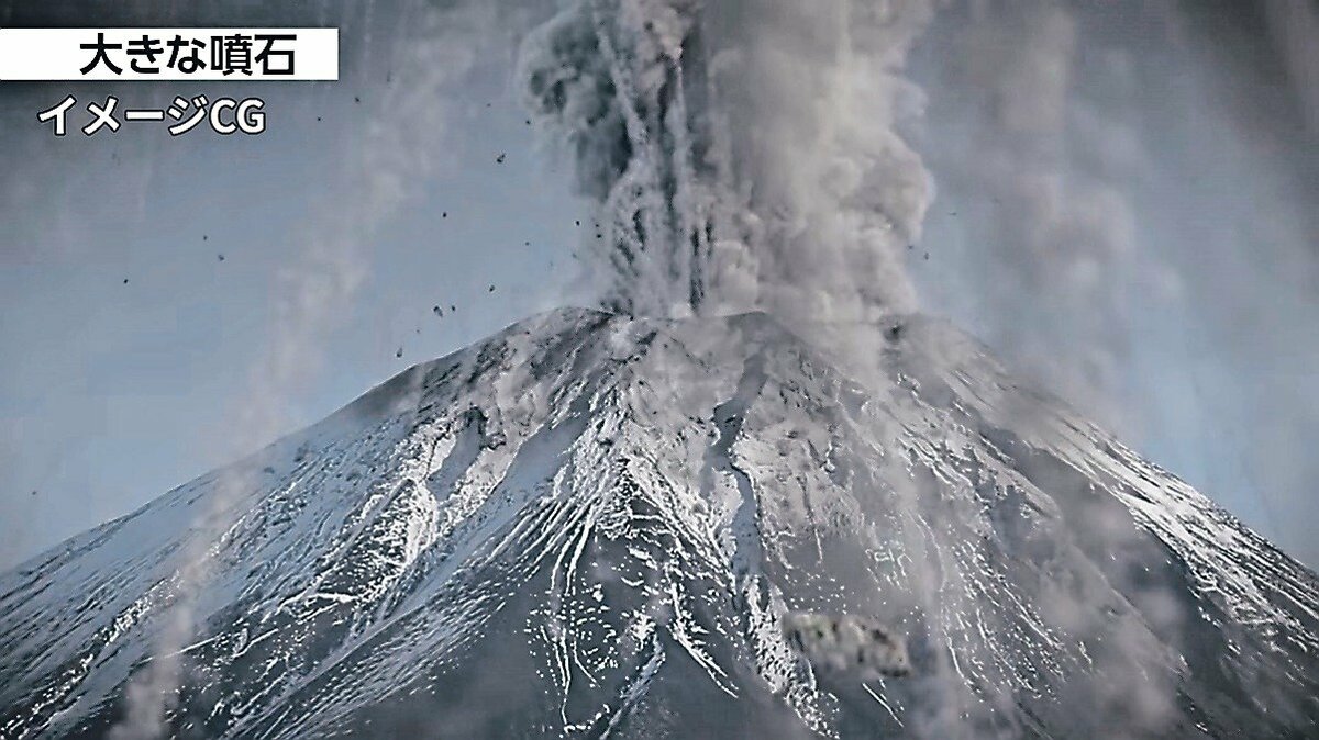 富士山噴火で降灰被害どうなる 内閣府がイメージ動画公開