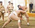「同世代で切磋琢磨」　朝乃山が合同稽古参加