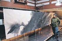 万博迎賓館彩る和紙アートの制作大詰め　立山町の職人・川原さん、会期前展示作も手がける