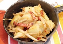 ジャガ芋とゴボウのソテーサラダ