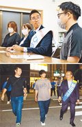 富山県知事選２候補、有権者の支持求め運動さまざま