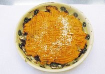 カボチャとひき肉の重ね焼き