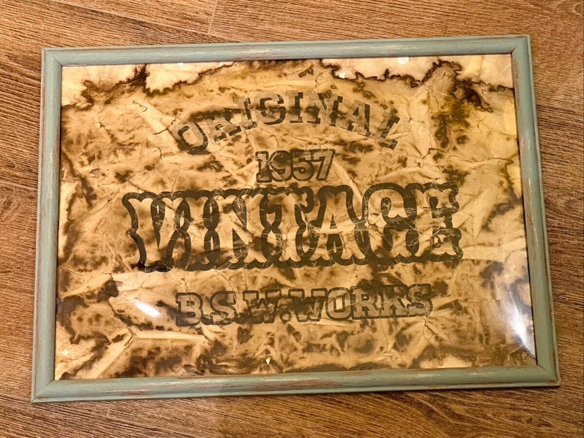 コーヒー染めでアンティーク調ポスターを作ってみよう♪【子どもと