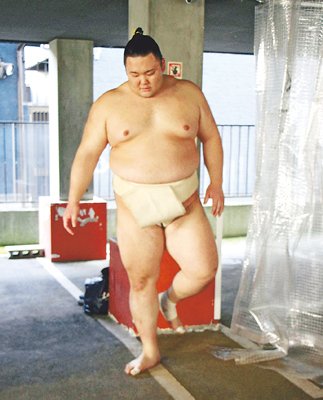 朝乃山 大関とりへ集中　時津風部屋に出稽古