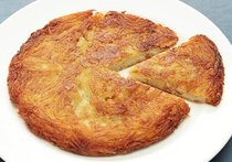 ジャガ芋のエビ入りガレット