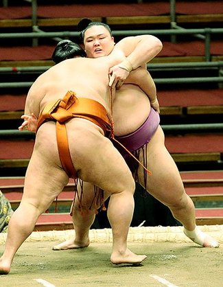 朝乃山、御嶽海に敗れ初黒星　春場所６日目