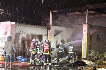 可燃性ごみ置き場から出火　クリーンセンターとなみ（２１日夜）