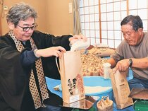 輪島にコメ８００キロ寄贈　本願寺派高岡教区、門信徒が袋詰め