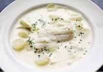 タラの軽いクリーム煮