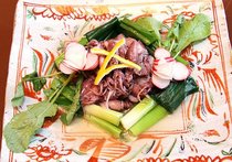 ホタルイカと県産九条ネギのオイル漬け