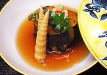 米ナスとウナギの博多べっ甲あんかけ