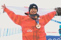 男子モーグルで堀島が２大会連続銅　ミラノ五輪、南砺でも練習重ねる