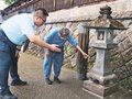 江戸時代の常夜灯を復元　立山博物館、宿坊伝える貴重な資料